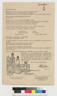 Advertisment for Cantonfleur