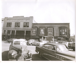 East side of Washington Street between 6th and 5th Streets in downtown Oakland, California. Court Cafe in view