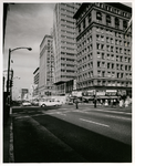 East side of Broadway between 13th and 14th Streets in downtown Oakland, California. Kay Jewelers in view