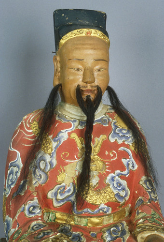 Altar figure, Confucius or representative of Chan ancestral spirit