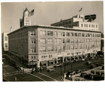 Rooftop view of H.C. Capwell department store, corner of Telegraph Avenue and 20th Street