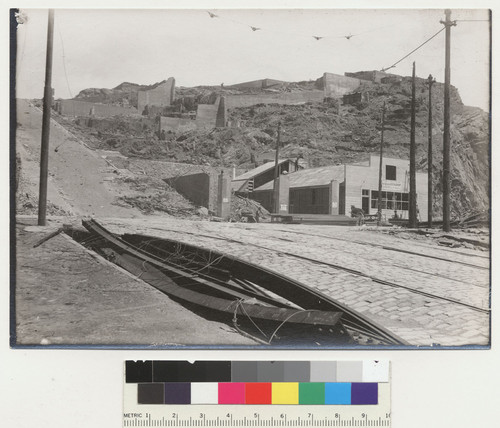 N.W. cor. Kearny & Bdy. [i.e. Broadway]. [Photo from collection of Jesse B. Cook.]
