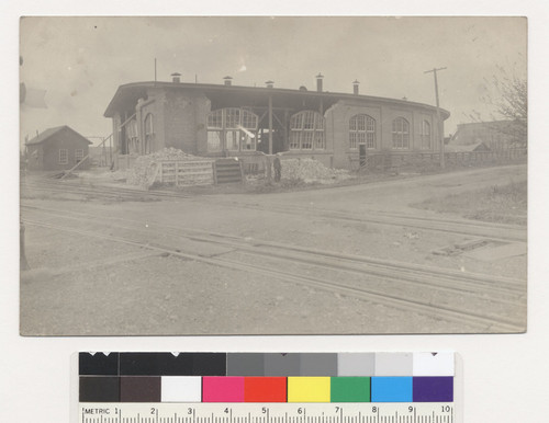 Stanford University (power house) after the earthquake of Apr. 18, 1906. [Postcard.]