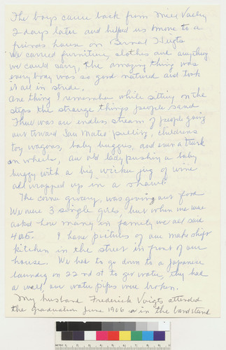 Jean Ramsey Voigts letter