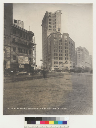 New Chronicle Building, Four Months Later, Dec. 8 '06. [Market at Geary, Kearny and Third Sts. No. 110.]