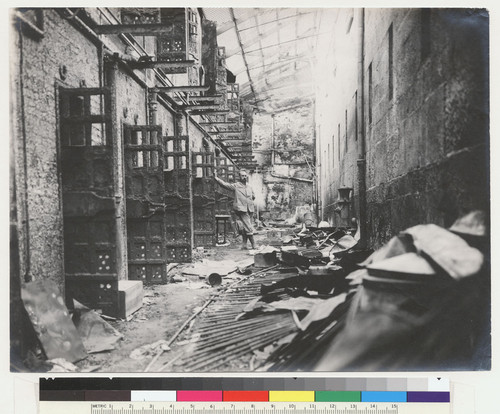 County Jail, left tier. [Interior, Hall of Justice, Kearny St.]