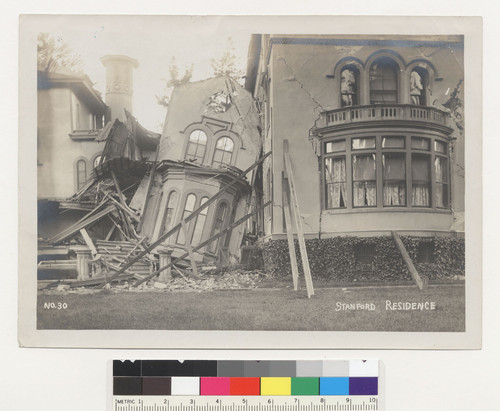 Former residence of the Stanford family on the Palo Alto Farm, later Stanford University. [No. 30.]