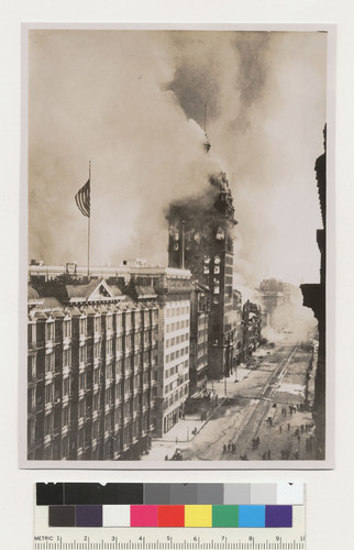 [Call Building on fire. Palace Hotel, left.]