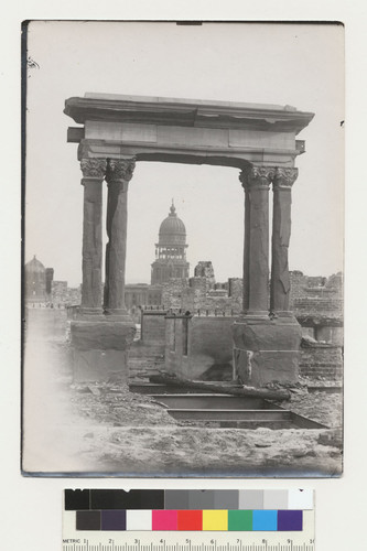 Portals, but not the original "Portals of the Past." City Hall tower & Hall of Records, left