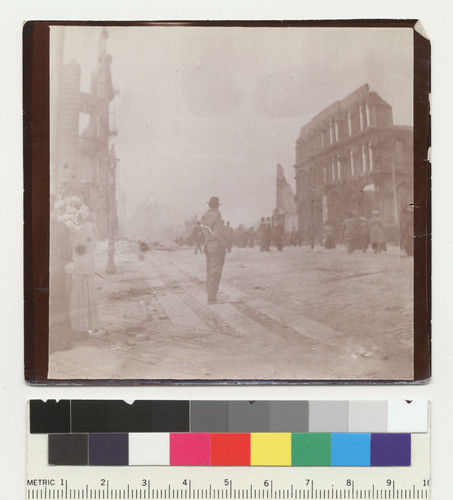 [Crowd in street, unidentified location.]