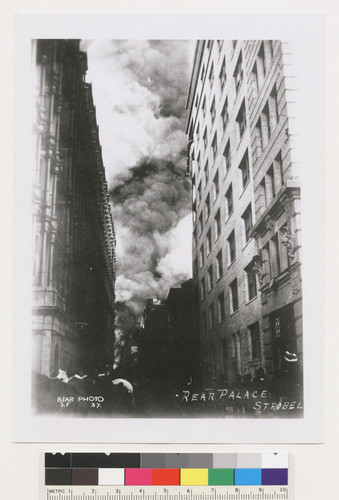 Rear Palace. [Palace Hotel from Annie St., left; Monadnock Building, right. No. 37.]