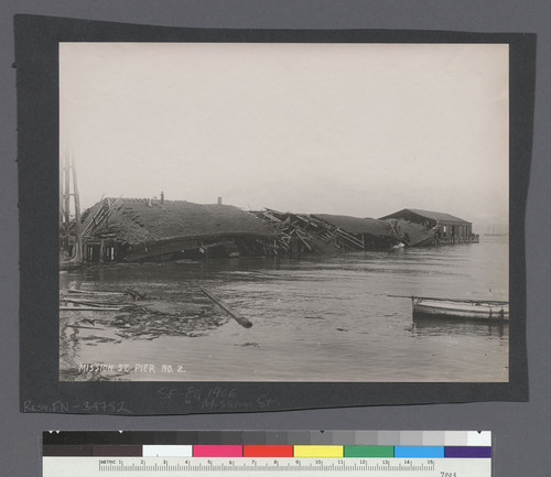 Mission St. Pier No. 2. [Verso of FN-34781.]