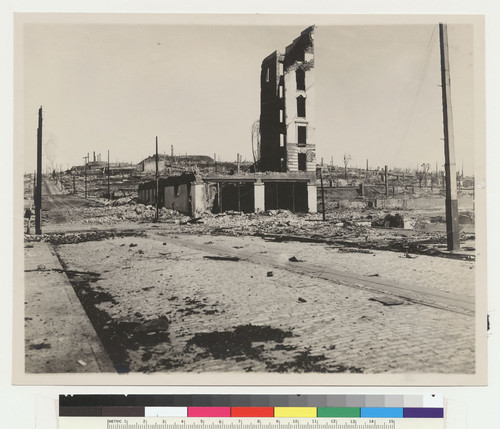 [Ruins, western slope of Nob Hill.]