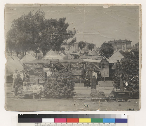 Photographer's first barber shop after fire 1906. [No. 111.]