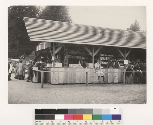 Supply station, G.G. Park [i.e. Golden Gate Park], free groceries