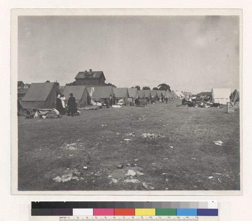 Refugee camp near Fort Mason