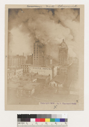 Roof, Chronicle. [Burning of Call Building and South of Market district.]