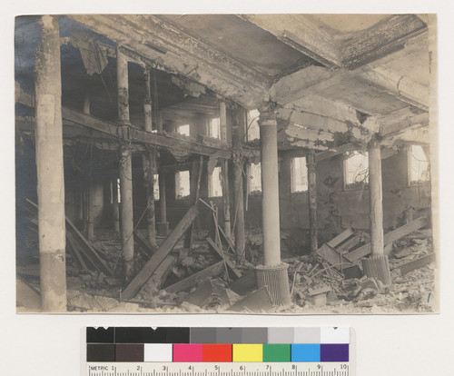 [Ruined interior of unidentified building. No. 1.]