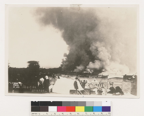 Nob Hill. [Refugees in Lafayette Park during fire. No. 247.]