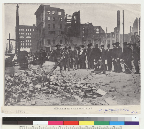 Refugees in the Bread Line. [Clipping.]
