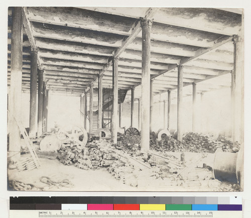 [Ruined interior, unidentified building.]