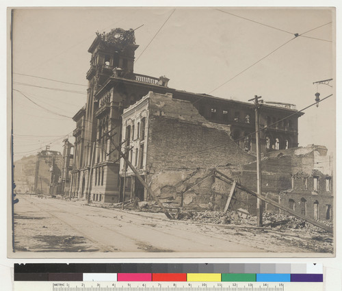 "Hall of Justice" after the fire, Kearny St. San Francisco, California, 1906