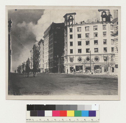 Hearst [or Examiner] Building, San Francisco, April 1906. [Market St. at Third.]