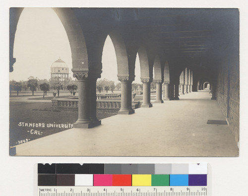 Stanford University, Cal. Showing ruins of the Library. [No. 3849. Postcard.]