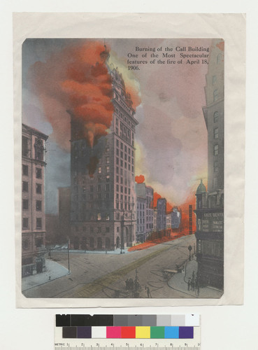 The Call Building, San Francisco, in the grip of the fire, April 18-20, 1906. [No. 1133.]