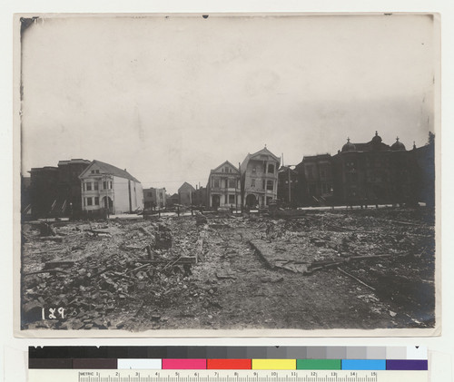 [Tilted houses on Howard St. No. 129]