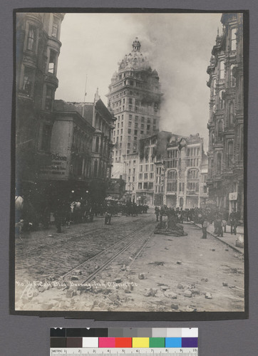 Call Bldg. Burning from O'Farrell St. [No. 16.]