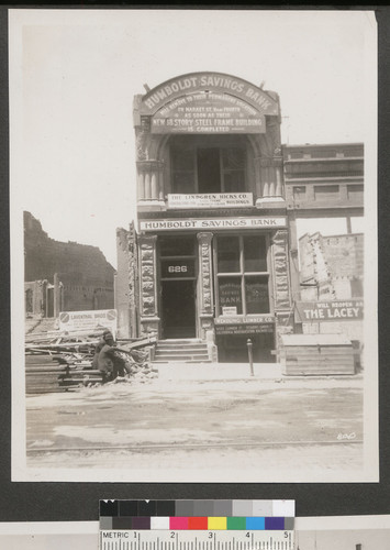 [Humboldt Savings Bank temporary quarters.]