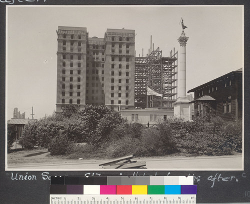 6 months after. Union Square, St. Francis Hotel, 6 months after