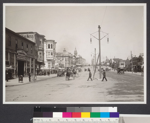 1 year after. Van Ness north from Turk St