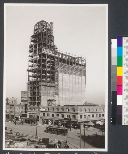 One year after. Humboldt Savings Bank Bldg and corner of 4th [Fourth] and Market