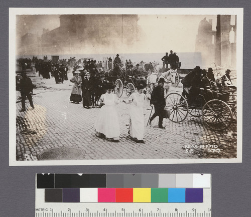 [Procession of refugees. Market St.? No. 86.]