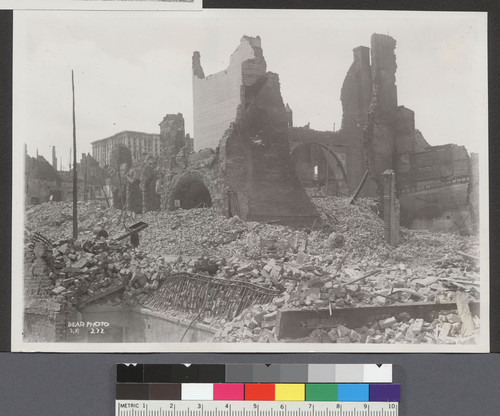 [Ruins of California Hotel and Theatre. Bush St. near Kearny.]