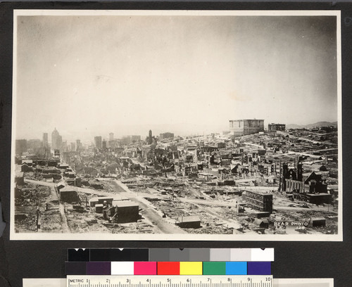 [View toward Nob Hill from Telegraph Hill.]