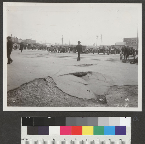 [Earthquake damage. Near foot of Ferry Building?]