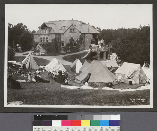 [Refugee camp near Children's Playground, Golden Gate Park.]