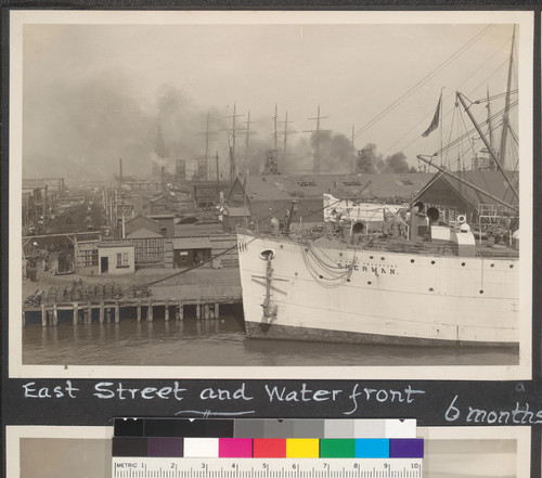 6 months after. East Street and water front. [U.S. Army Transport "Sherman"]