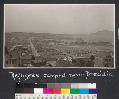 Refugees camped near Presidio