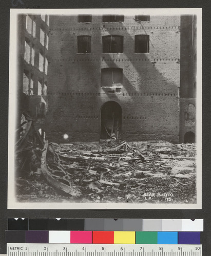 [Ruined interior, Palace Hotel.]