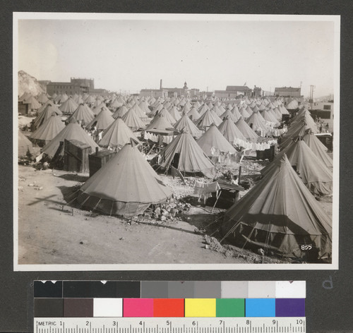 [Refugee camp. Unidentified location.]