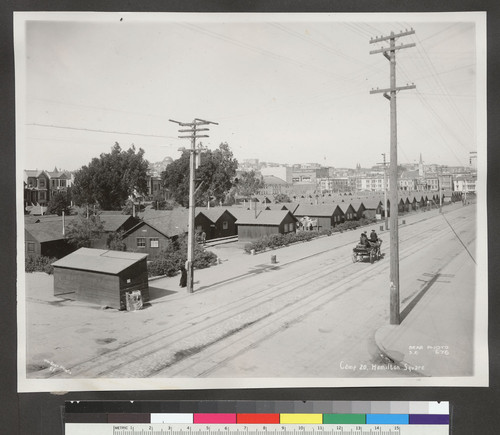 Camp 20, Hamilton Square. [Refugee cottages.]