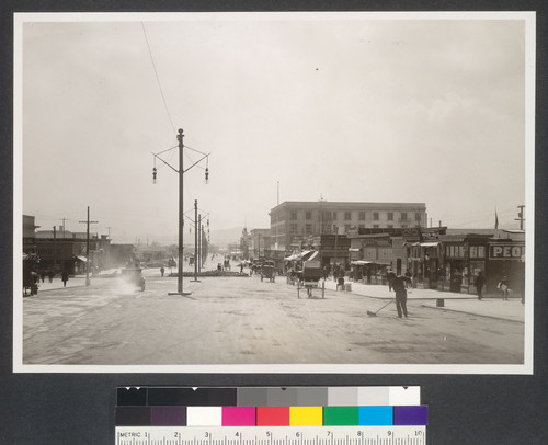 One year after. South on Van Ness from Turk Street