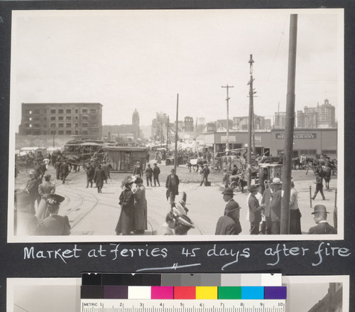 Market at Ferries 45 days after fire