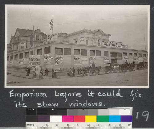 Emporium before it could fix its show windows. [Neg. no. 21366]