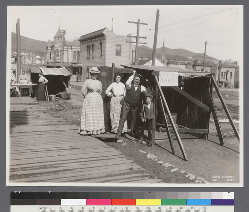 [Uncle Bill's Residence. Street kitchen, unidentified location.]