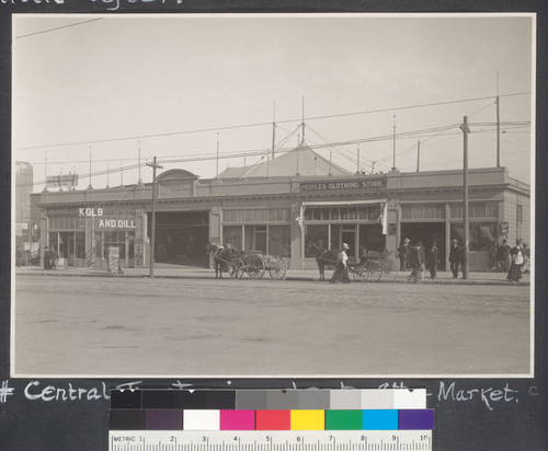 6 months after. Central Theatre in a tent, 8th [i.e. Eighth] and Market